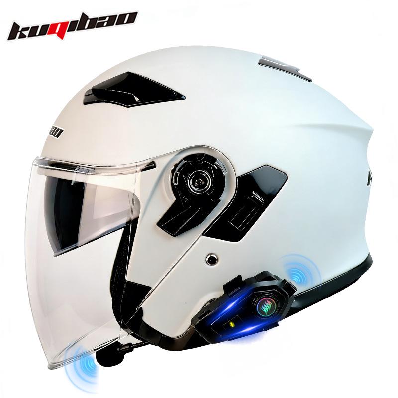 Cool Ride Lightweight Bluetooth Motorcycle Helmet with Dual Visor, 3C Certified, Long Battery Life, Comfortable Fit.