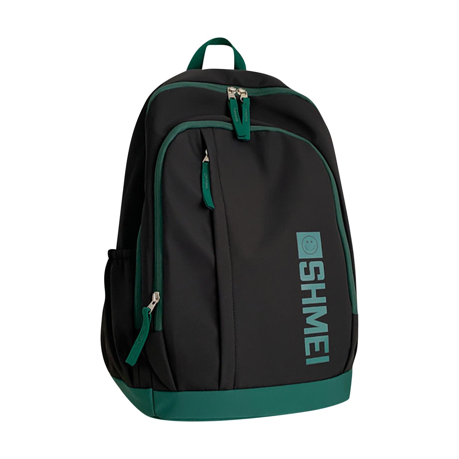 

Рюкзак для студенток колледжа, универсальный и повседневный, рюкзак большой вместимости для студентов средних и старших классов мужского пола, дизайн One Size чёрный