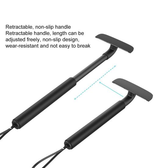 Long Handle Reusable Sharp Blade Non-Slip Remove Hair Stainless-Steel Handheld Manual Body