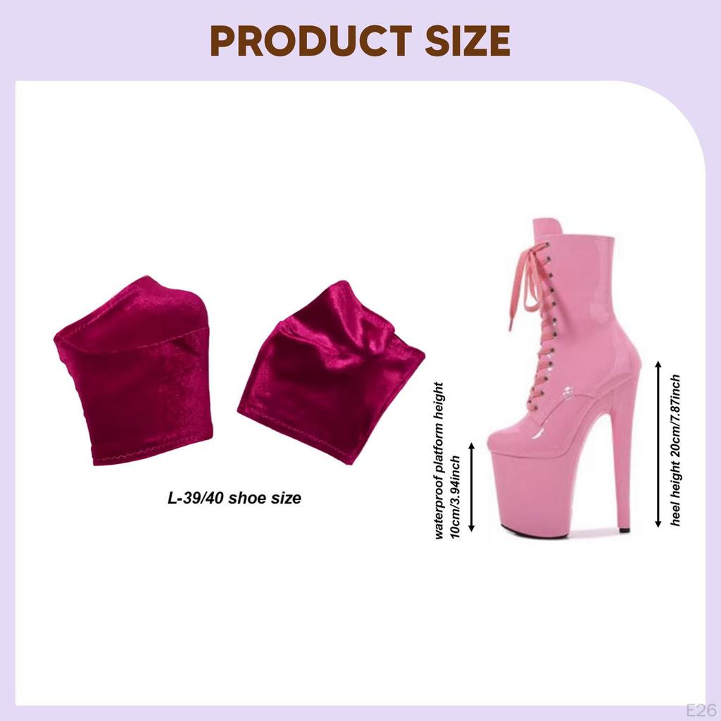 2 Pieces Pole Dance Shoe Protectors Covers for 20cm Heels, Professional, Stylish, Costume