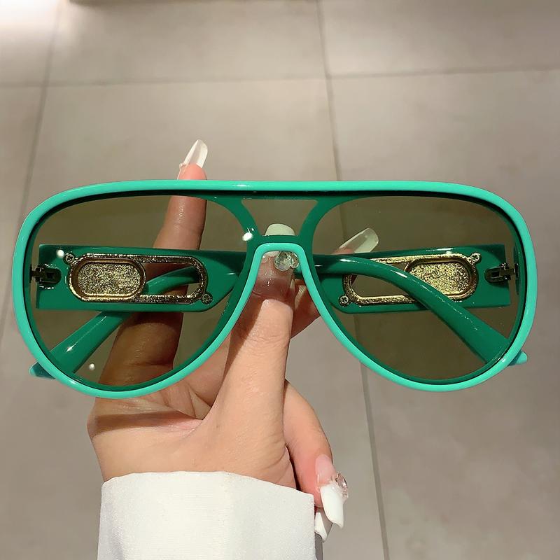 Oversized Goggle  New Stylish Original Monoblock Gradient Outdoor Sunglasses Trendy Luxury Brand Design UV400 Eyewear