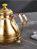 Stainless Steel Teapot with Filter for Induction Cookers - Long Spout, Large Capacity, Ideal for Restaurant Use.