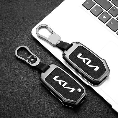 Zinc Alloy Leather Car Key Case Cover For Ceed 2023 CD Forte 2018 2019 2021 Cerato 2019 K3 Gt Seltos Sportage 2020 Sorento