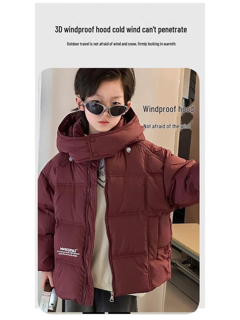 2025 New Kids' Winter Thick Down Jacket Casual Warm Coat for Boys and Girls