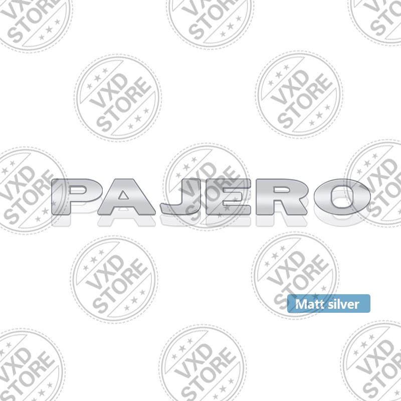 Per Mitsubishi Pajero Auto 3D Lettere Metalliche Logo Badge Decalcomanie Adesivo Auto Auto Bagagliaio Posteriore Emblema Alfabeto Adesivi Styling