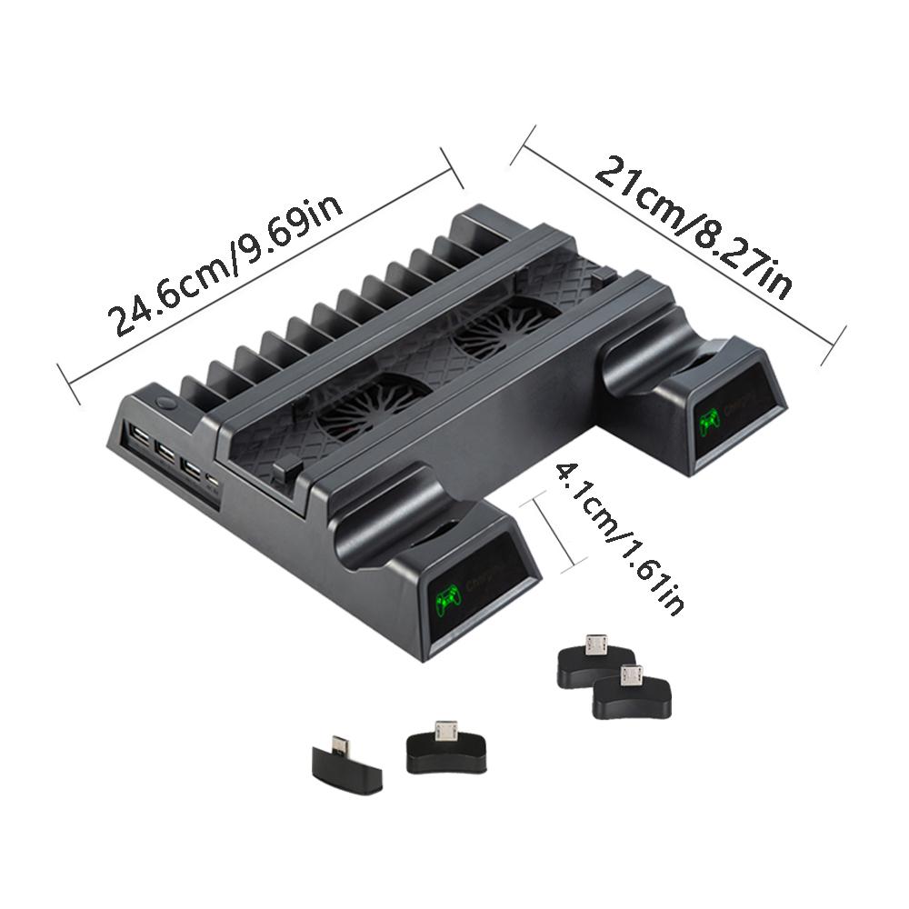 Support pour console de jeu Sony PS4 Playstation Play Station PS 4 Pro Slim Ventilateur Support Contrôleur Accessoires de Contrôle Station d'accueil de Base
