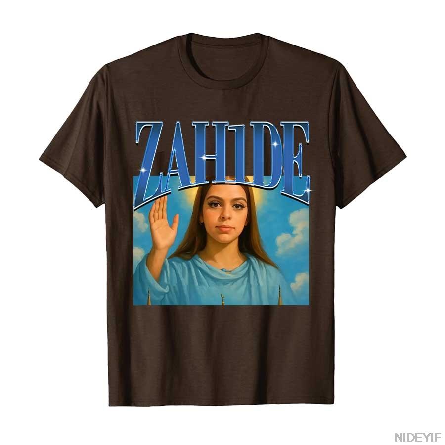 Zahide Merch T Shirt for Unisex Women Hiphop Streetwear Oversized Zah1de 100 Cotton TShirt ZH10