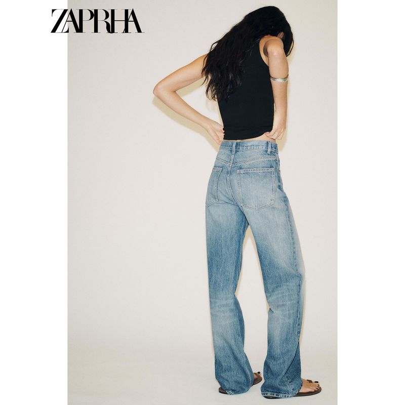 Zaprha 2025 Autumn New Fashion Casual All-matching Slim fit Rib round Neck Sleeveless Top 4424300