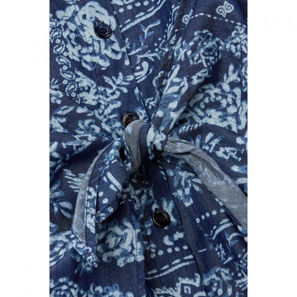 Emporio Armani Women Bandana Print Chambray Dress A526112509