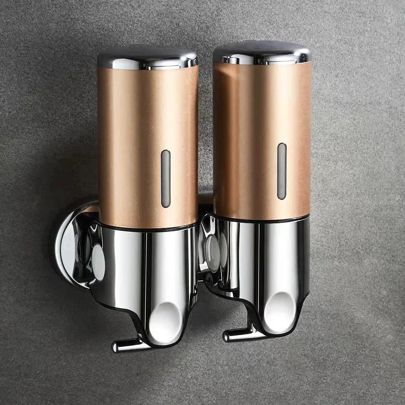 Foam Soap Dispenser Hand Sanitizer Holder Bathroom Wall Mount Soap Shampoo Head Shower Liquid Dispenser For Bathroom Accessories