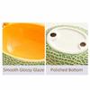 Hami Melon Shape Fruit Bowl with Fork Large Capacity Cute Toothpick with Holder  Household Use