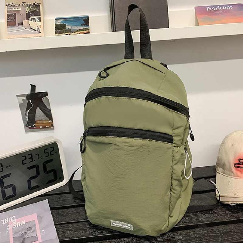 

Нейлоновый Повседневный Легкий Маленький Рюкзак с Вентилируемыми Лямками для Путешествий, Пеших Прогулок зелёный