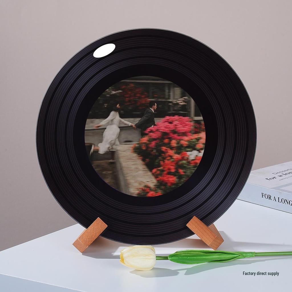 Sunset Romance Vinyl Ornament: Personalized Home Decor Gift