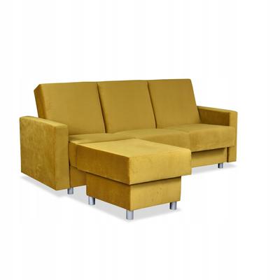 Sofa Corner Sofa Alicja with Pouf Sofa Sofa Bed Yellow