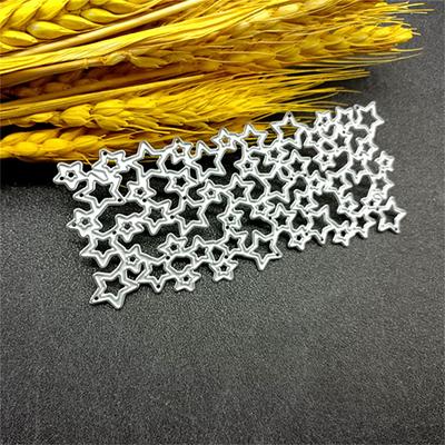 Countless Pentagram Designs Pattern Metal Cutting Die Stencil for DIY Scrapbooking Album Photo Embossing Paper Card Craft Decor
