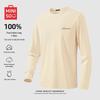 MINISO Men's 220G Heavyweight Pure Cotton Long Sleeve T-Shirt