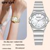 Sanda Dames Luxe Stalen Band Quartz Horloge met Lichtgevende Diamant Inleg - Elegant & Waterdicht