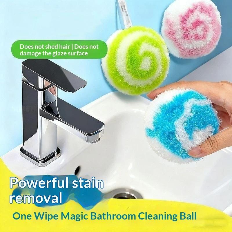 1/2/3Pcs Creative Soft Desktop Cleaning Ball No Shedding Cleaning Tool Bathroom Sink Brush Washbasin Faucet Brush For Home