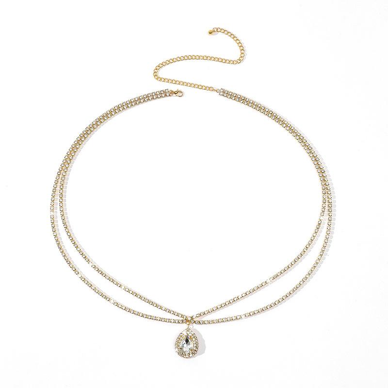 Waist Chain Fashion Imitation Pearl Rhinestone Hanging Waist Chain Sexy Bikini Hot Girl Body Chain Clothing Accessories