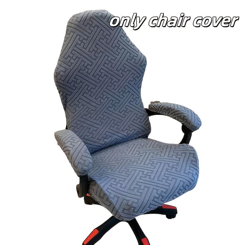 

4pcs/1set Spandex Gaming Chair Covers Stretch Office Chair Cover For Computer Chair Covers Customize Chair Cover For Armchair Se темно-сірий колір