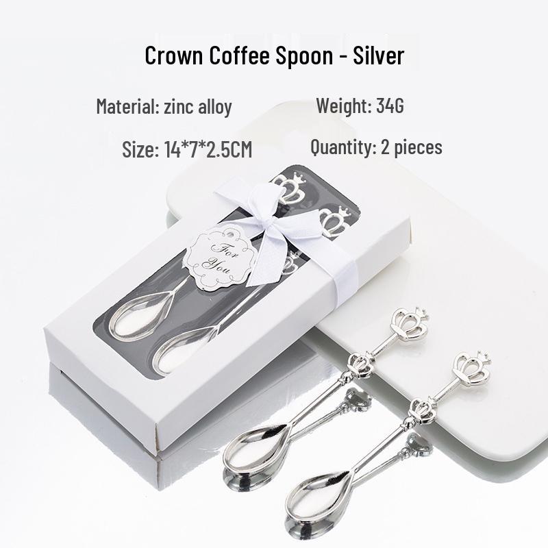 Cute Crown Coffee & Dessert Stirring Spoon - Creative Party Gift Tableware