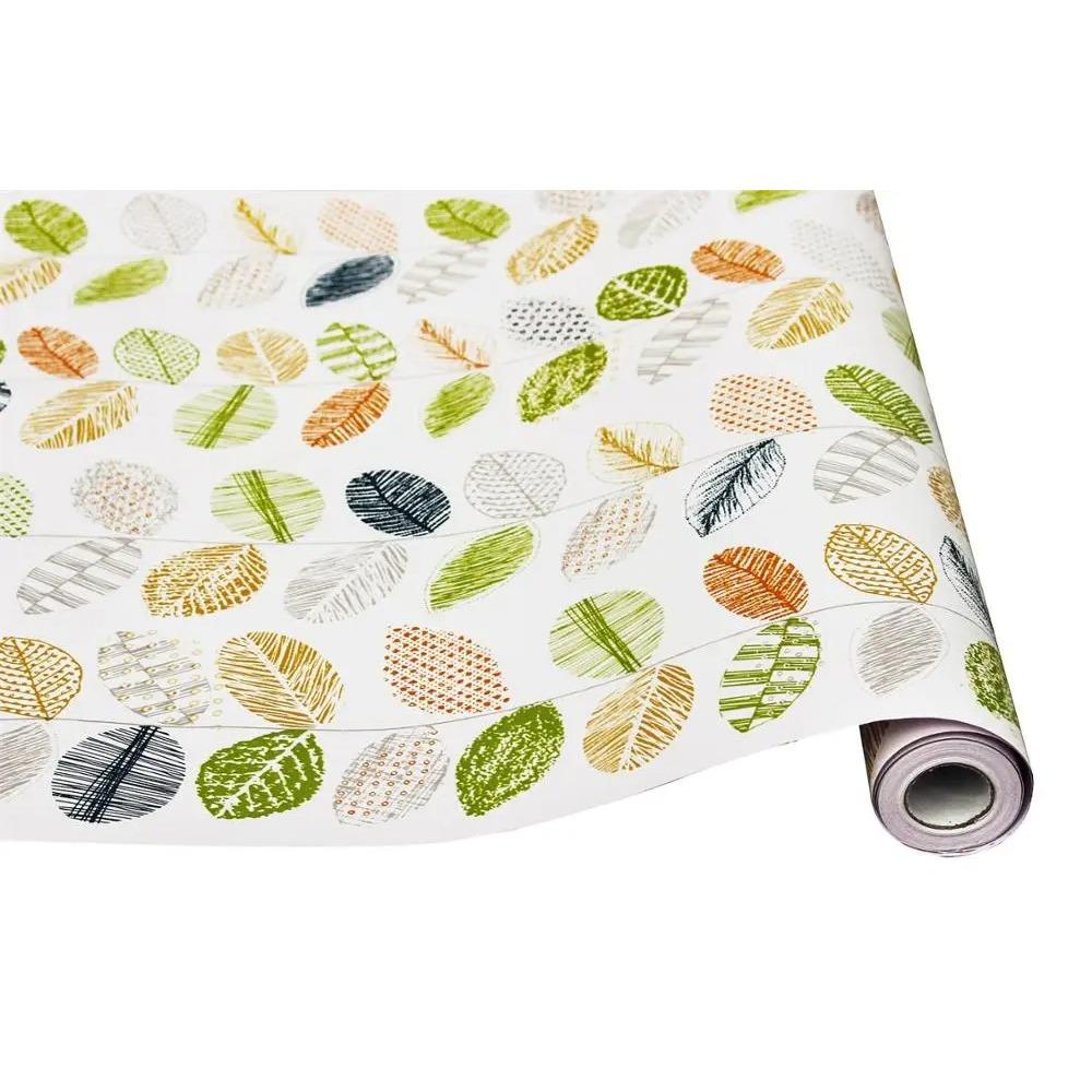 

Многоцветная виниловая самоклеящаяся контактная бумага «Сними и приклей» Обои с листьями Съемные для декора стен спальни 2mx45cm(78.7x17.7in) лист