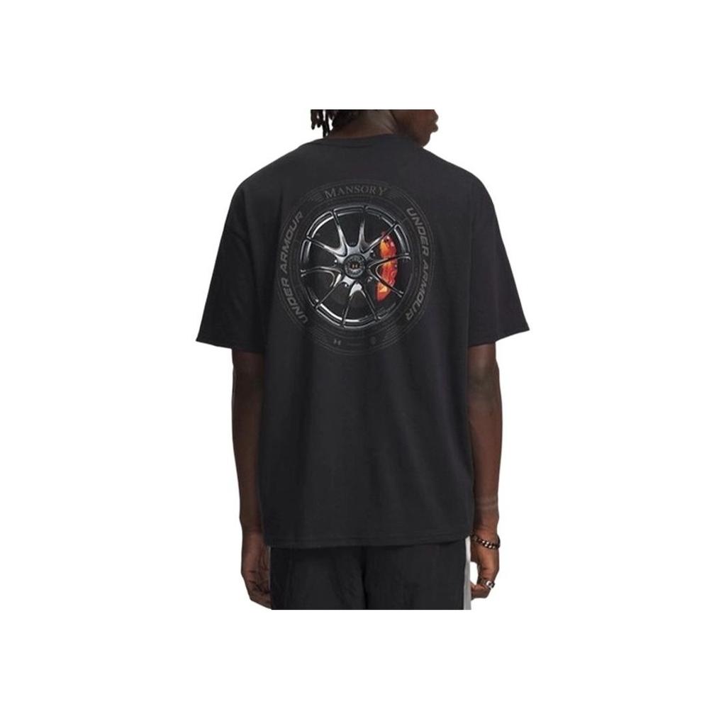 Under Armour X Mansory Collaboration FW25 Heavyweight Short Sleeve T-Shirt Loose Comfortable Skin-Friendly Crew Neck Men Tops 6009101-001