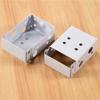 Aug. 4 Pieces Blind Brackets 2 Inch Low Profile Box Mounting Bracket For Headrail (White)