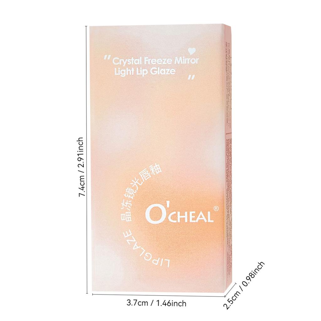OCHEAL Cross Border Velvet Mirror Matte Lip Gloss Lipstick Moisturizes and Nourishes Not Easy To Stick To Cup White Lip Gloss
