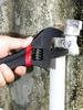 1 Pcs Black 6 Inches Handle Adjustable Wrench Oversized Open Bathroom Wrench Mini Small Board Large-diameter Adjustable