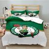 Boston-Celtics Logo 3pcs Bedding Set,Including 1pc Duvet Cover And 2pcs Pillowcases Perfect Gift for Christmas,Ideal for Bedroom, Dormitory