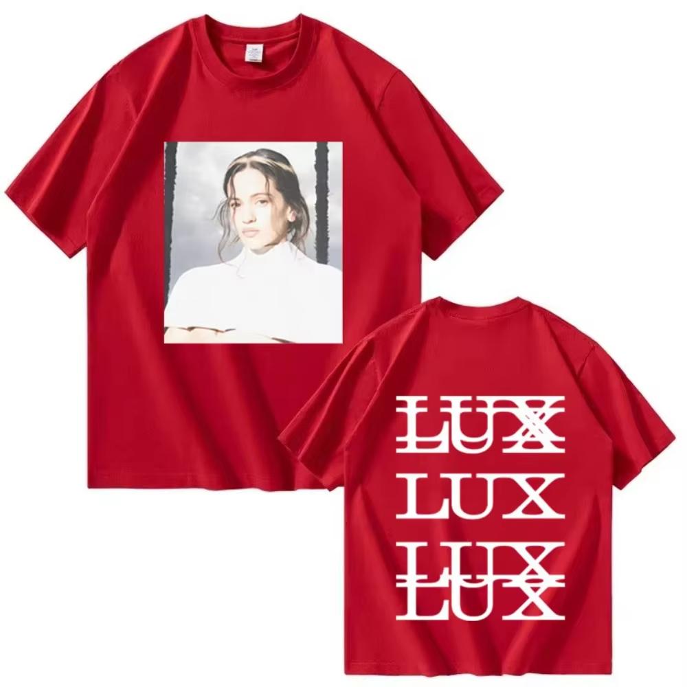 

Rosalía LUX Tshirts New Album Harajuku Graprhic Oversized Men Women Short Sleeve Tops Fashion Male Cozy Pop music Streetwear 4XL