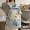 Color Block Large Capacity Junior High School Student Women's Backpack
