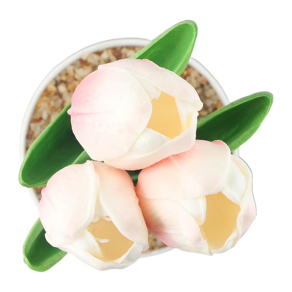 Kleiner Blumentopf Künstliche Blumen Tulpe im Topf Fake Plants Baum im Topf Haus Büro Schreibtisch Ornament Für Hochzeit Party Dekoration