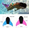 Mermaid One-Piece Monofin Whale Tail Flippers for Swimming and Diving