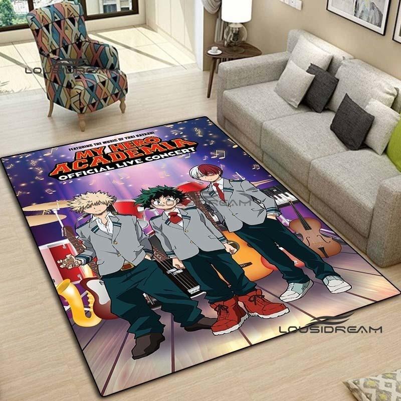 My Hero Academia Anime Koberec a kobereček Móda Domů Kreslený Dekorace Koberec obývací pokoj Ložnice Oblast Koberec pracovna Veranda podložka u postele