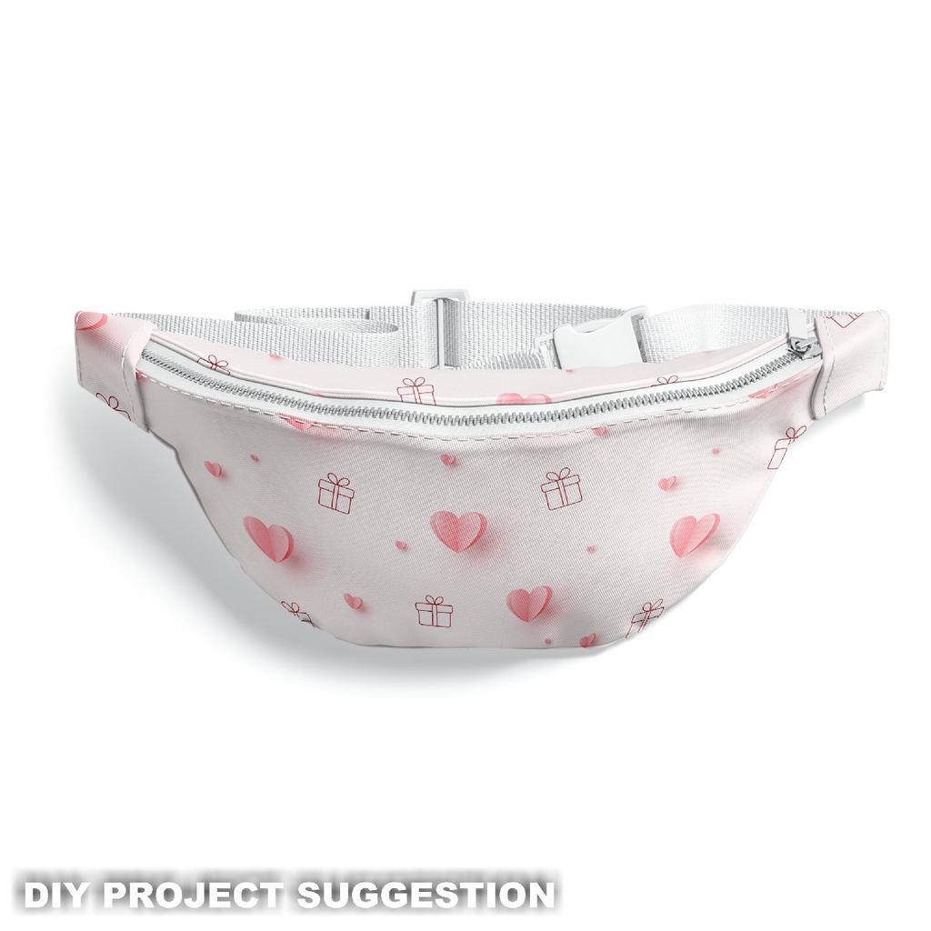 Outdoor Dekostoffe Oxford - Motiv Herzen Mit Geschenk