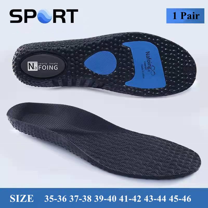 Arch Support Foot Insoles Foam Sports Insole Air Cushion Shock-absorbing Running Basketball Insoles Super Soft Bottom Shoe Pads