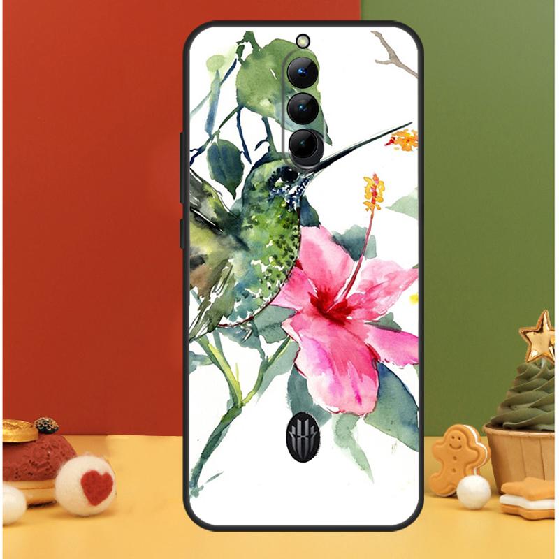 

Hummingbird and Flowers Case For ZTE Nubia Red Magic 9 Pro Plus RedMagic 8 8S Pro Plus 6 7 6S 7S Pro 5G 5S 6R Cover Red Magic 7S Pro