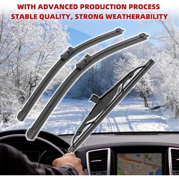 EDKAY for Buick Encore 26"+14"+10" Front Rear Wiper Blades Brushes Cutter Accessories 2012 2013 2014 2015 2016 2017 2018 2019 Windshield Wiper Blade