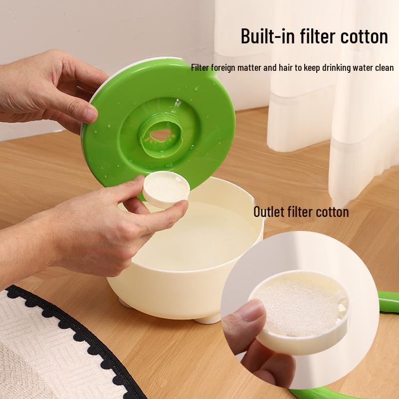Cloud Floating Anti-Spill Dog Water Bowl - Non-Slip, Anti-Tip Pet Drinking Bowl