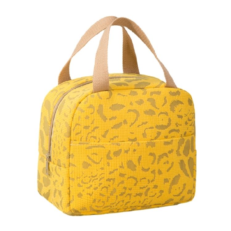 Women s Thermal Lunch Bag Waterproof Nylon Handbag Aluminum Foil Insulation жёлтый