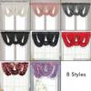 Modern Tassel Valance Voile Curtain Swags Velvet Lace Curtains Valance For Home Living Room Kitchen Doorway Decor Drapes