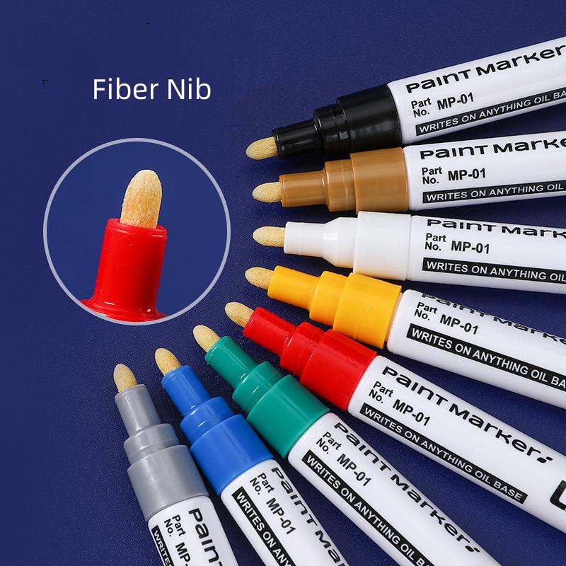 12 Colors Paint Pens,Waterproof Marker Fiber Nib,Drawing,DIY,Graffiti,Car Tire,Industrial Marking,Colorful Touch-Up Paint Marker