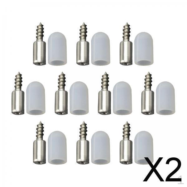 

2x 10 Pieces Self Tapping Screw No Mini Multifunction Portable Large Load Bearing Capacity Flexible