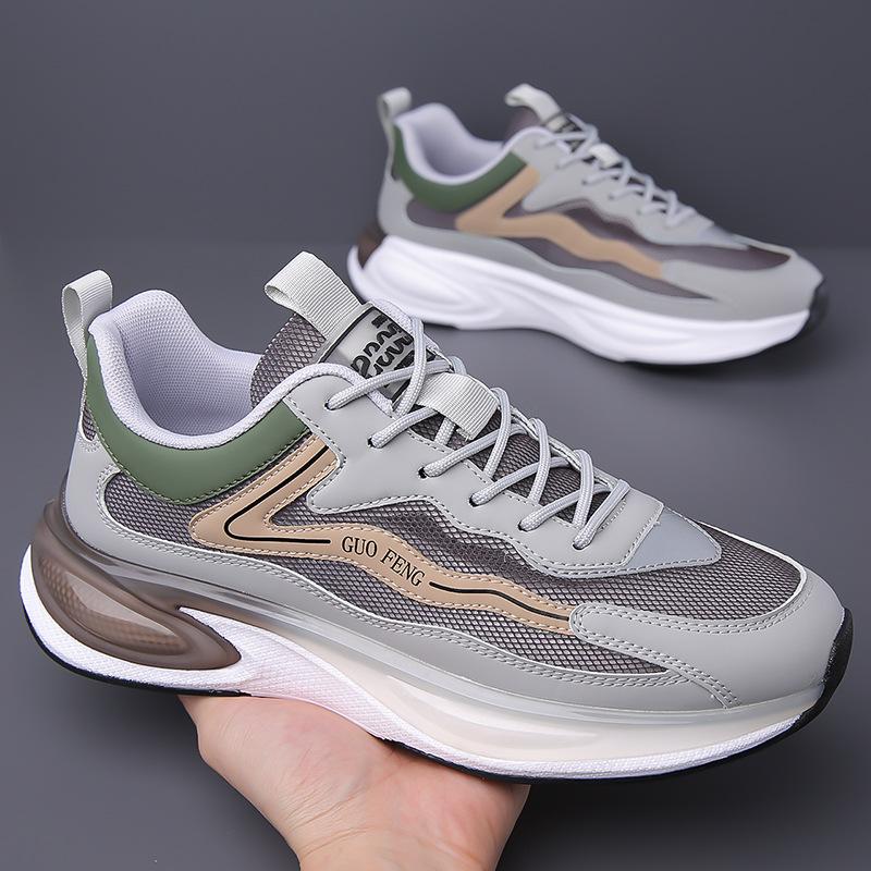 Fashion Designer New Luxury Platform Net Surface Outdoor Men's Sneakers Spring Autumn Fashion Soft Sole Casual Men Shoes