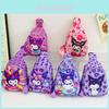 Adorable Kuromi Cartoon Child Chest Bag For Kids Lightweight Stylish Storage Solution