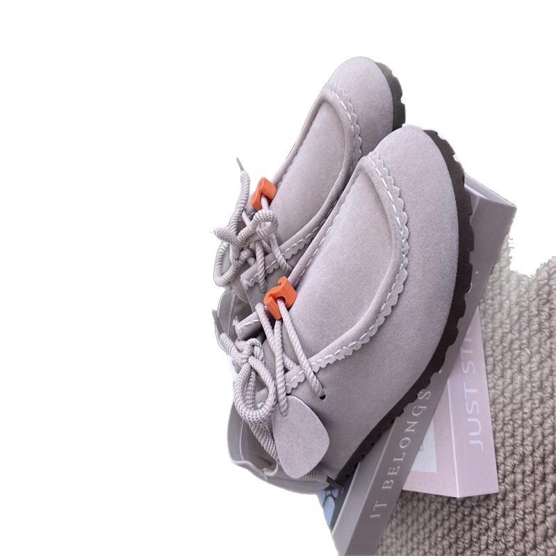 Flat bottom women's new autumn versatile casual single shoes retro soft sole Doudou shoes autumn models