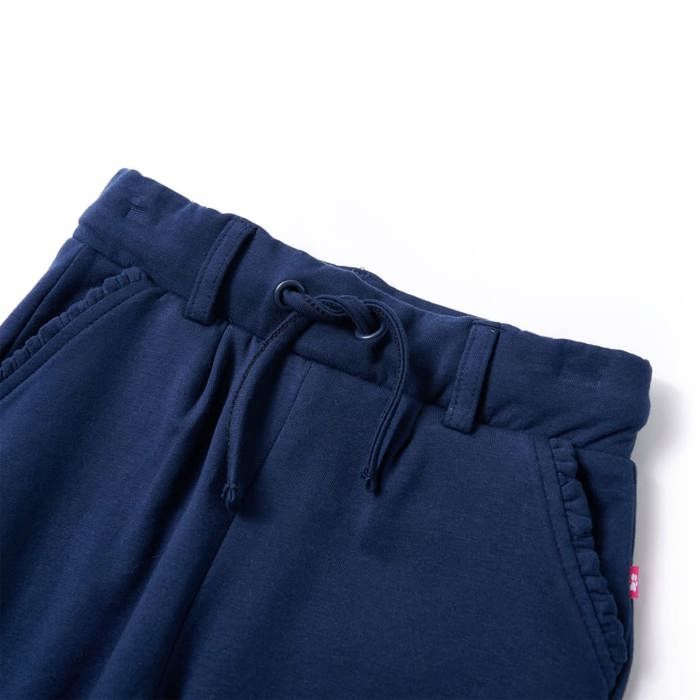 Pantalons pour enfants avec cordon de serrage bleu marine 92/104/116/128/140