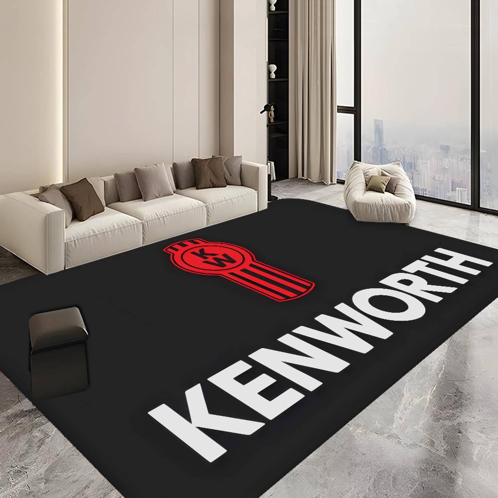 K-Kenworth Truck Logo Floor Mat Rectangle Anti-slip Home Soft Badmat Front Door Indoor Outdoor Mat Welcome Doormat